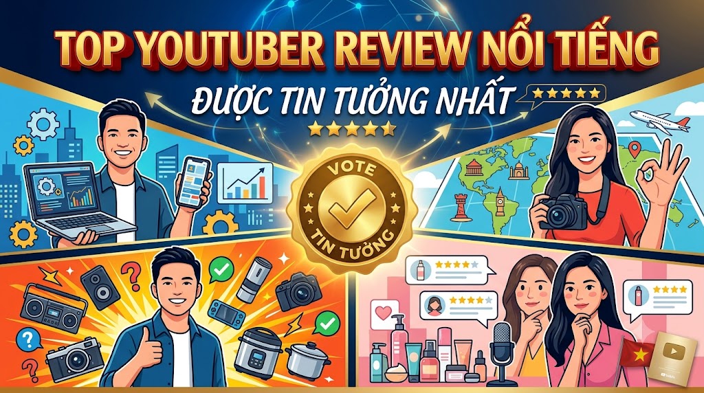 Top YouTuber Review Nổi Tiếng Được Tin Tưởng Nhất